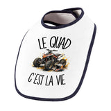 Bavoir Bébé Le quad c'est la vie