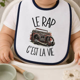 Bavoir Bébé Le rap c'est la vie