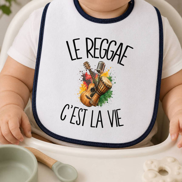 Bavoir Bébé Le reggae c'est la vie