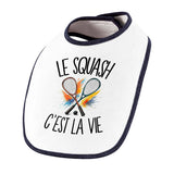 Bavoir Bébé Le squash c'est la vie