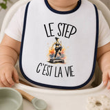 Bavoir Bébé Le step c'est la vie