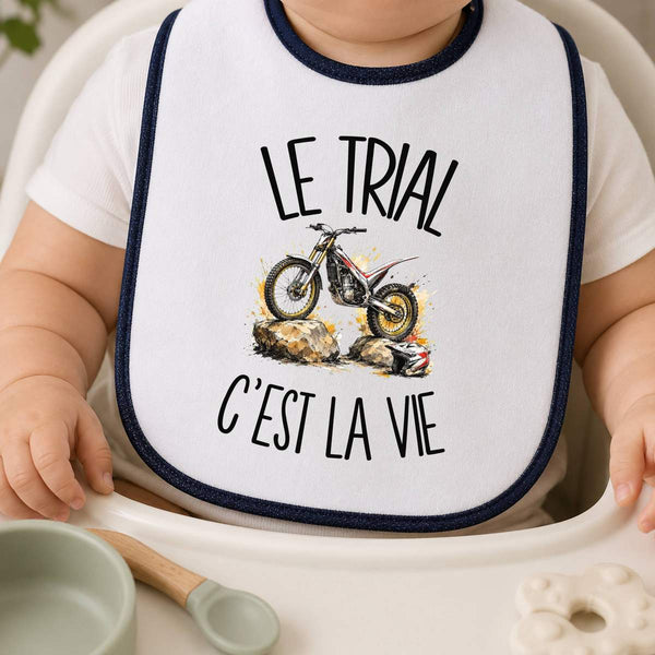 Bavoir Bébé Le trial c'est la vie