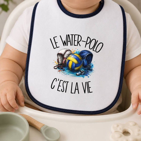 Bavoir Bébé Le water-polo c'est la vie