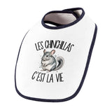 Bavoir Bébé Les chinchillas c'est la vie