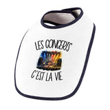 Bavoir Bébé Les concerts c'est la vie