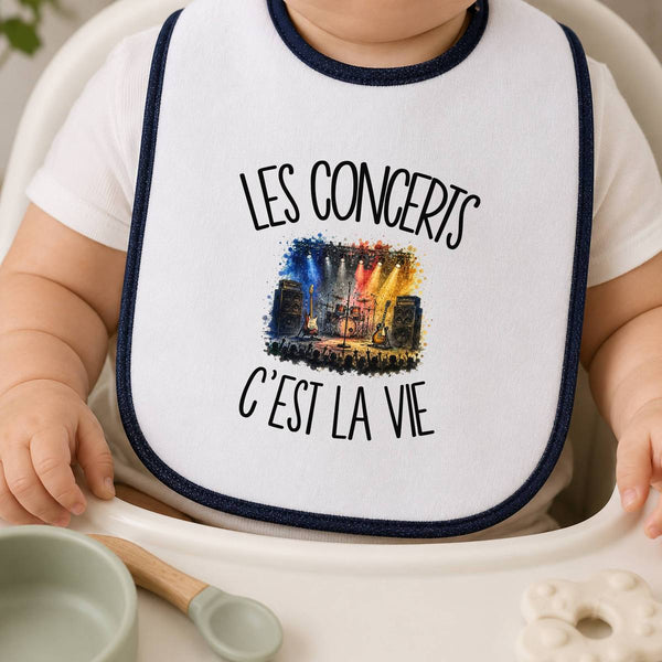 Bavoir Bébé Les concerts c'est la vie