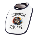 Bavoir Bébé Les fléchettes c'est la vie