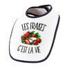 Bavoir Bébé Les fraises c'est la vie