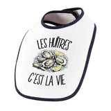 Bavoir Bébé Les huîtres c'est la vie