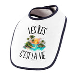 Bavoir Bébé Les îles c'est la vie