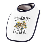 Bavoir Bébé Les maquettes c'est la vie