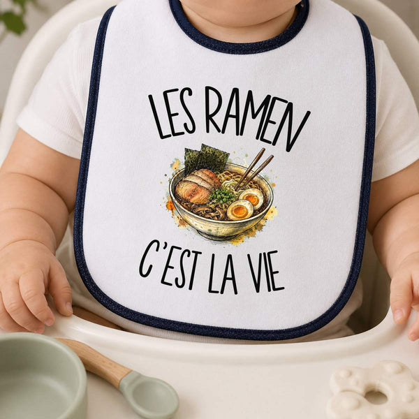 Bavoir Bébé Les ramen c'est la vie