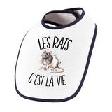 Bavoir Bébé Les rats c'est la vie
