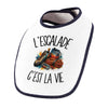 Bavoir Bébé L'escalade c'est la vie