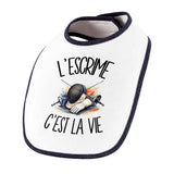 Bavoir Bébé L'escrime c'est la vie