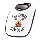 Bavoir Bébé L'haltérophilie c'est la vie