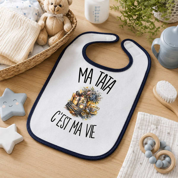 Bavoir Bébé Ma tata c'est ma vie