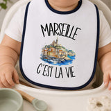 Bavoir Bébé Marseille c'est la vie