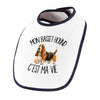 Bavoir Bébé Mon Basset Hound c'est ma vie