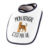 Bavoir Bébé Mon Bengal c'est ma vie