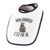 Bavoir Bébé Mon Chartreux c'est ma vie