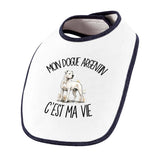 Bavoir Bébé Mon Dogue Argentin c'est ma vie