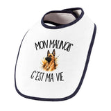 Bavoir Bébé Mon Malinois c'est ma vie