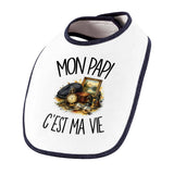 Bavoir Bébé Mon papi c'est ma vie