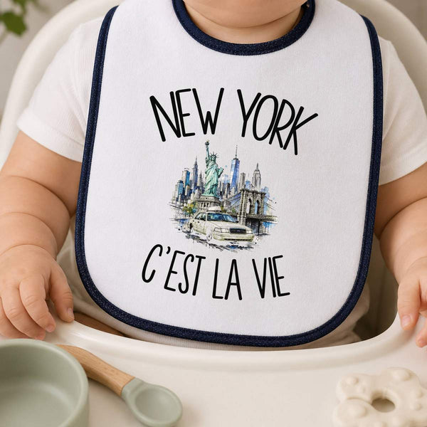 Bavoir Bébé New York c'est la vie