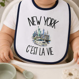 Bavoir Bébé New York c'est la vie