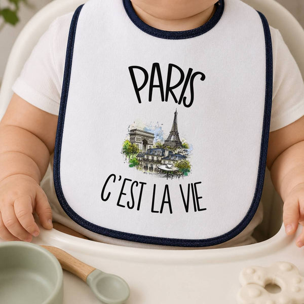 Bavoir Bébé Paris c'est la vie