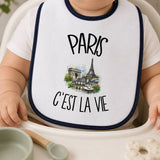 Bavoir Bébé Paris c'est la vie