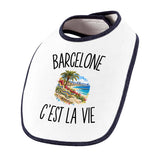 Bavoir Bébé Barcelone c’est la vie