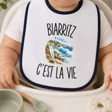 Bavoir Bébé Biarritz c’est la vie