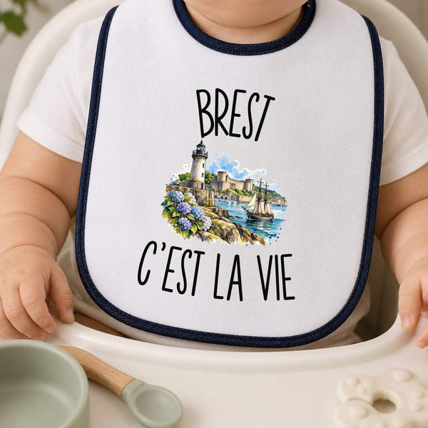 Bavoir Bébé Brest c’est la vie