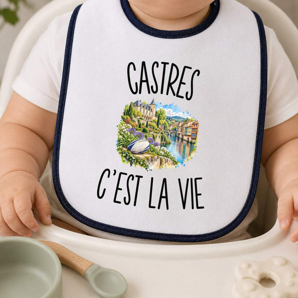 Bavoir Bébé Castres c’est la vie