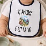 Bavoir Bébé Chamonix c’est la vie