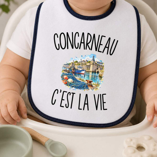 Bavoir Bébé Concarneau c’est la vie