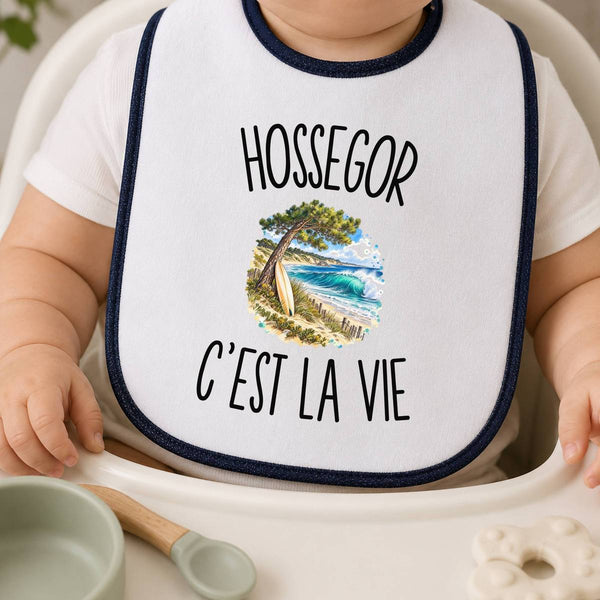 Bavoir Bébé Hossegor c’est la vie
