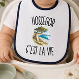 Bavoir Bébé Hossegor c’est la vie
