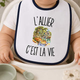 Bavoir Bébé L’Allier c’est la vie