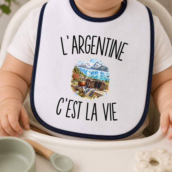 Bavoir Bébé L’Argentine c’est la vie