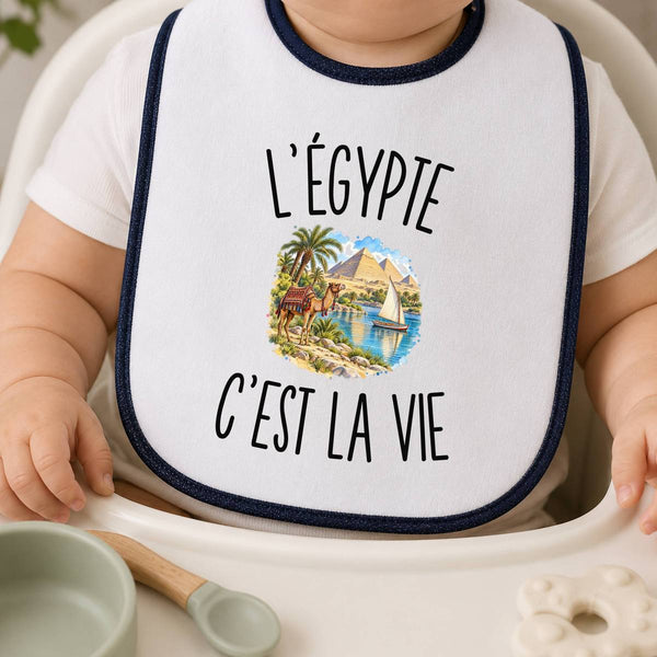 Bavoir Bébé L’Égypte c’est la vie