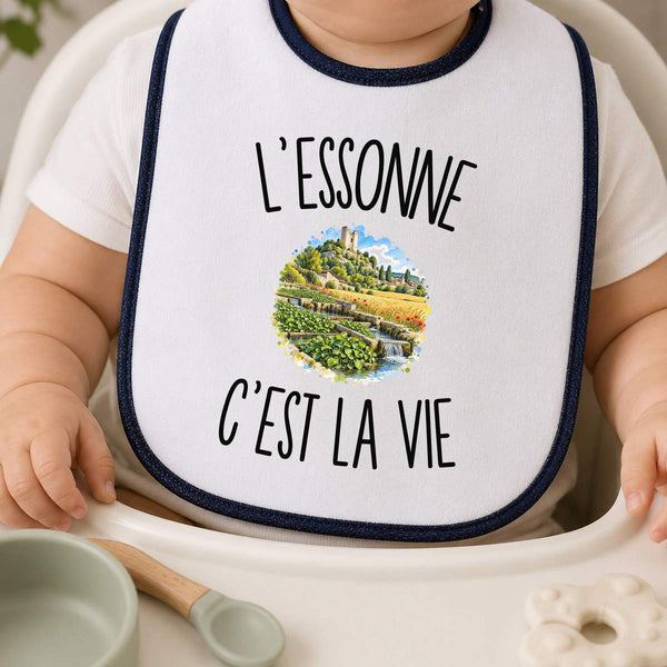 Bavoir Bébé L’Essonne c’est la vie