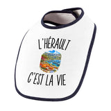 Bavoir Bébé L’Hérault c’est la vie