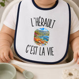 Bavoir Bébé L’Hérault c’est la vie