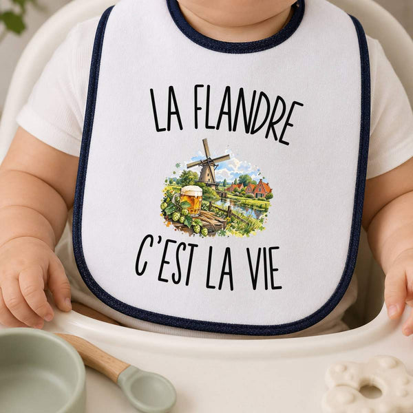 Bavoir Bébé La Flandre c’est la vie