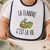 Bavoir Bébé La Flandre c’est la vie