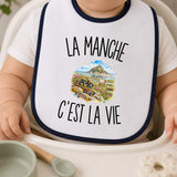 Bavoir Bébé La Manche c’est la vie