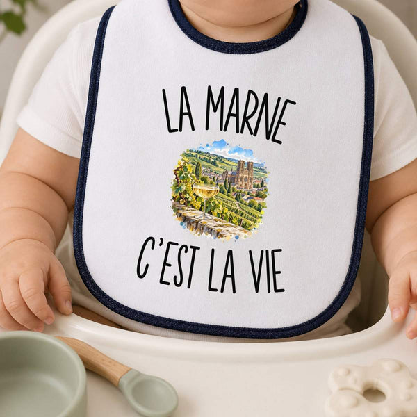 Bavoir Bébé La Marne c’est la vie